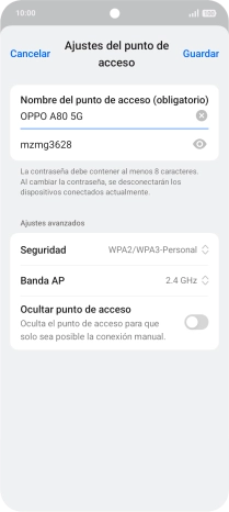 Pulsa Seguridad.