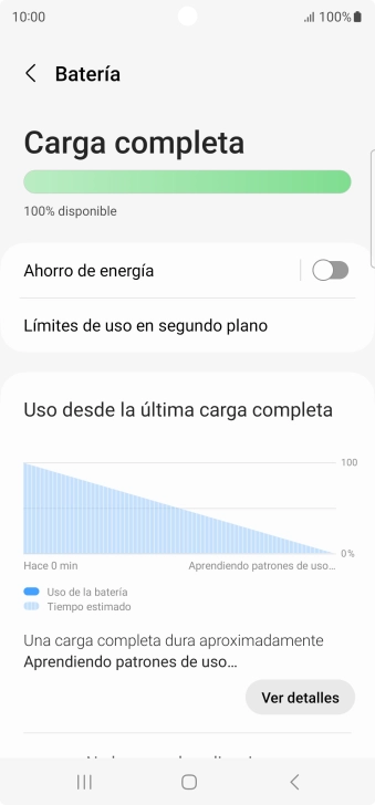 Pulsa Ahorro de energía.