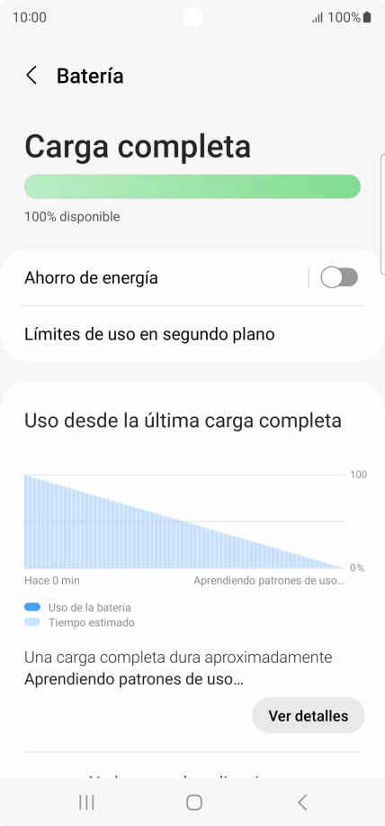 Pulsa Ahorro de energía.
