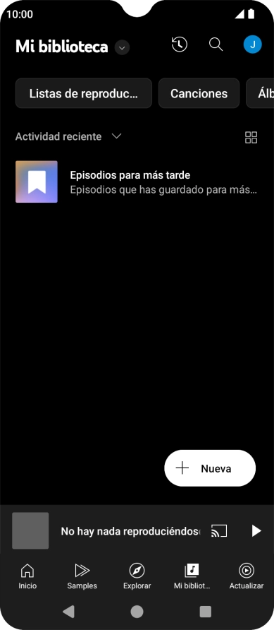 Pulsa la lista desplegable.
