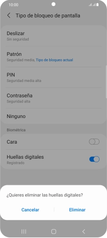 Pulsa Eliminar.