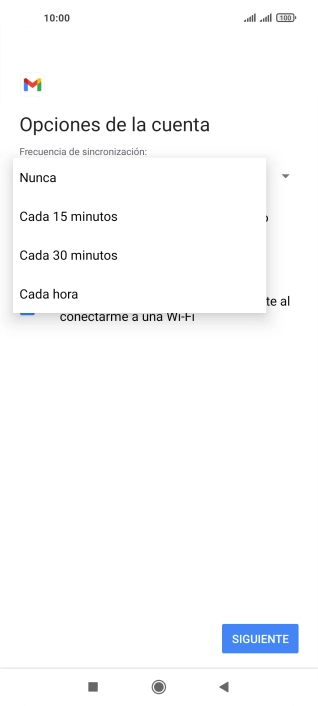 Pulsa el ajuste deseado.