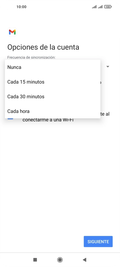 Pulsa el ajuste deseado.