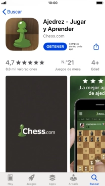 Pulsa OBTENER y sigue las indicaciones de la pantalla para instalar la app.