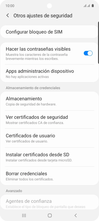 Pulsa Configurar bloqueo de SIM.