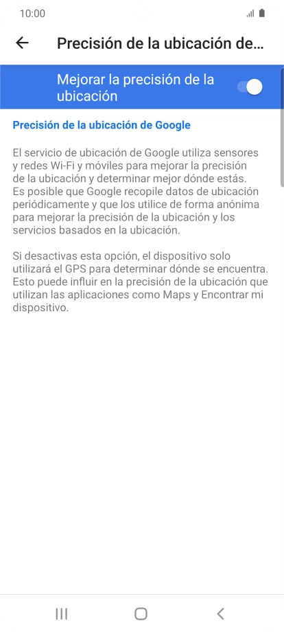 Pulsa el indicador junto a 
