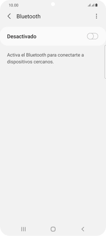 Pulsa el indicador para activar la función.