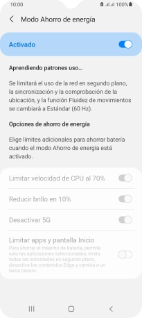 Pulsa la tecla de inicio para terminar y regresar a la pantalla de inicio.