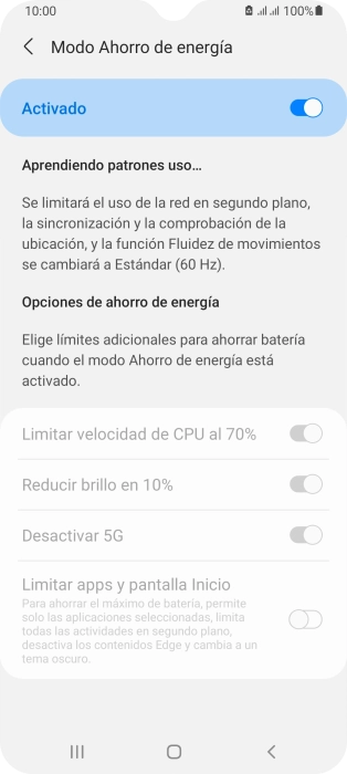 Pulsa la tecla de inicio para terminar y regresar a la pantalla de inicio.