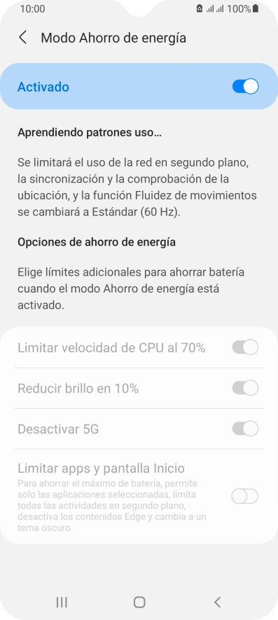 Pulsa la tecla de inicio para terminar y regresar a la pantalla de inicio.