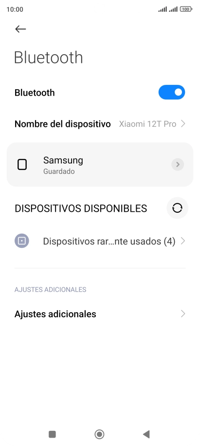 Pulsa la tecla de inicio para terminar y regresar a la pantalla de inicio.