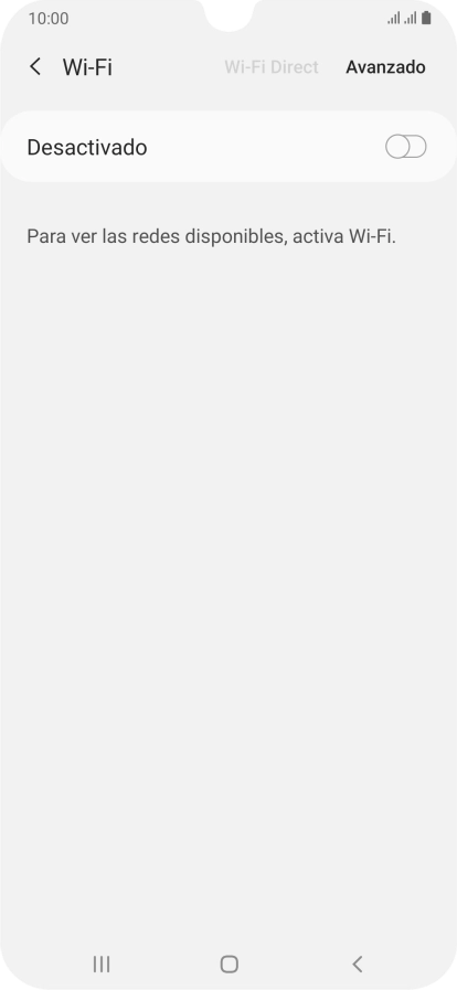 Pulsa el indicador para activar la función.