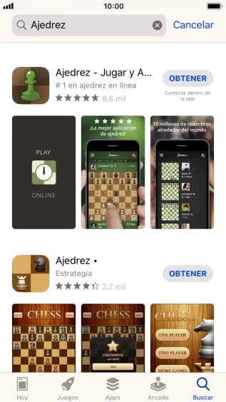 Pulsa la app deseada.