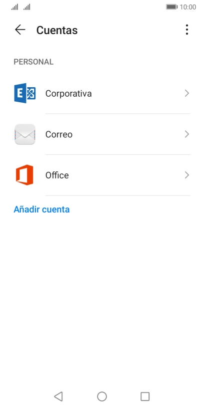 Pulsa el tipo de cuenta deseado.