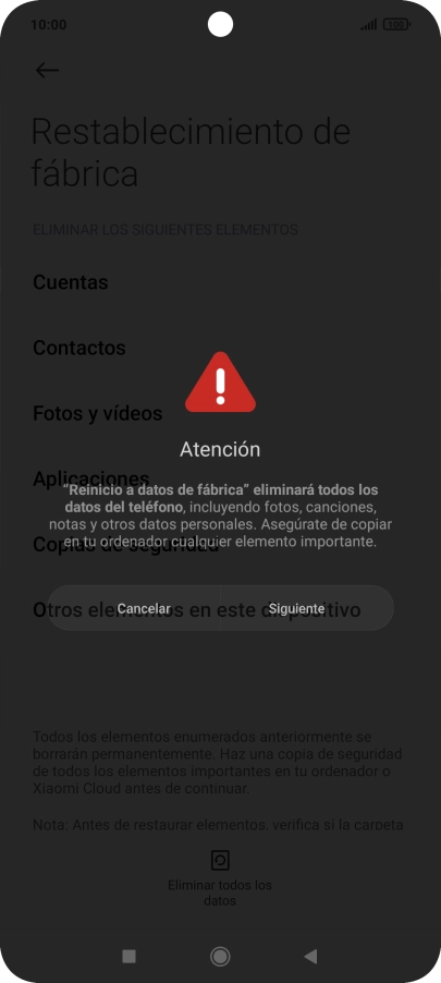 Pulsa Siguiente.