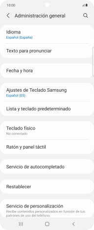 Pulsa Fecha y hora.
