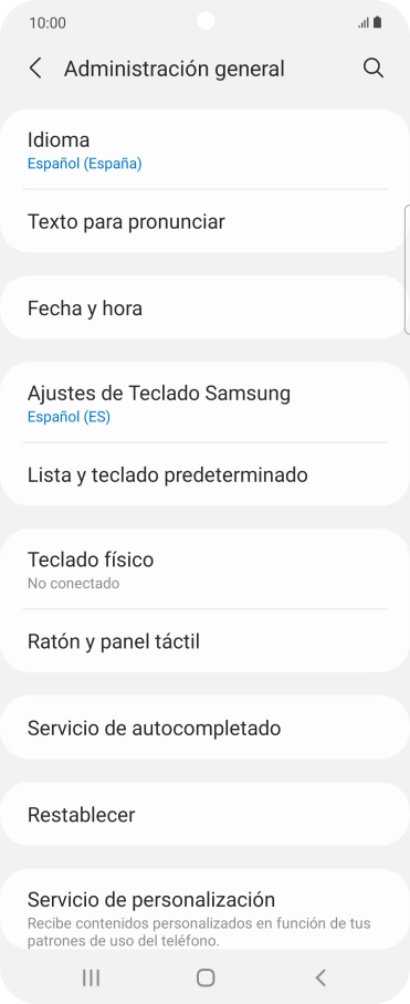 Pulsa Fecha y hora.