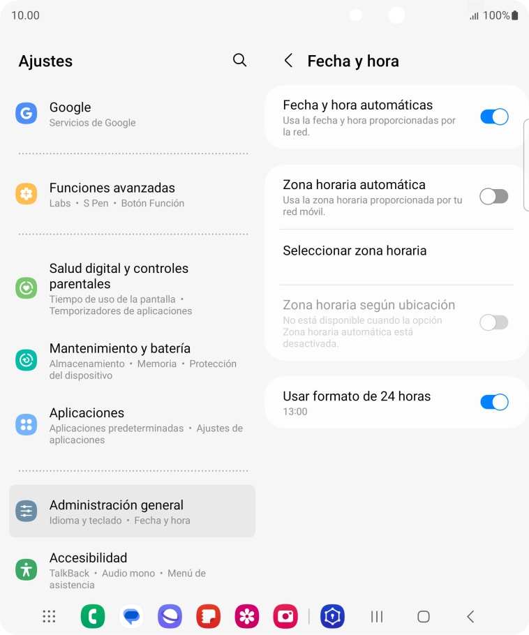 Pulsa el indicador junto a 