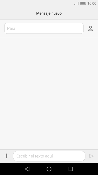 Pulsa en el campo de búsqueda e introduce las primeras letras del nombre del destinatario deseado.