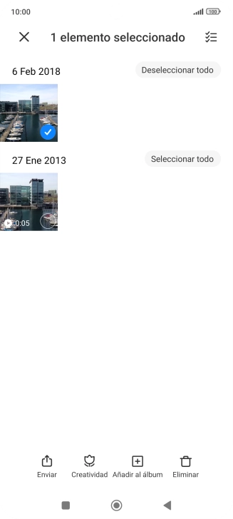 Pulsa el icono de seleccionar todo.