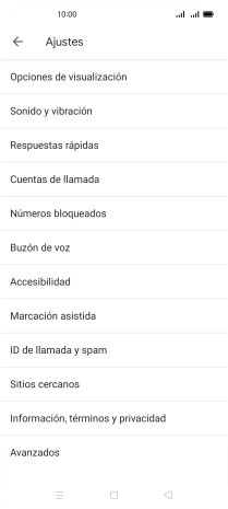 Pulsa Cuentas de llamada.
