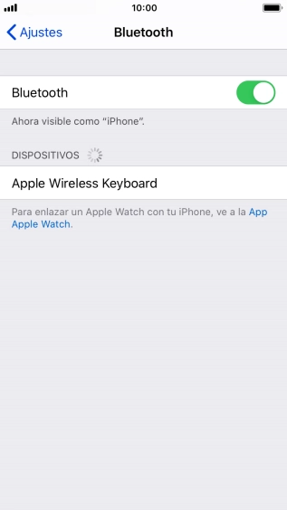 Pulsa el dispositivo Bluetooth deseado y sigue las indicaciones de la pantalla para vincular el dispositivo al teléfono.