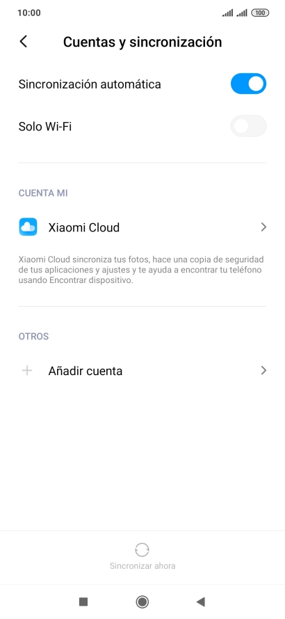 Pulsa Añadir cuenta.