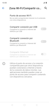 Pulsa Punto de acceso Wi-Fi.