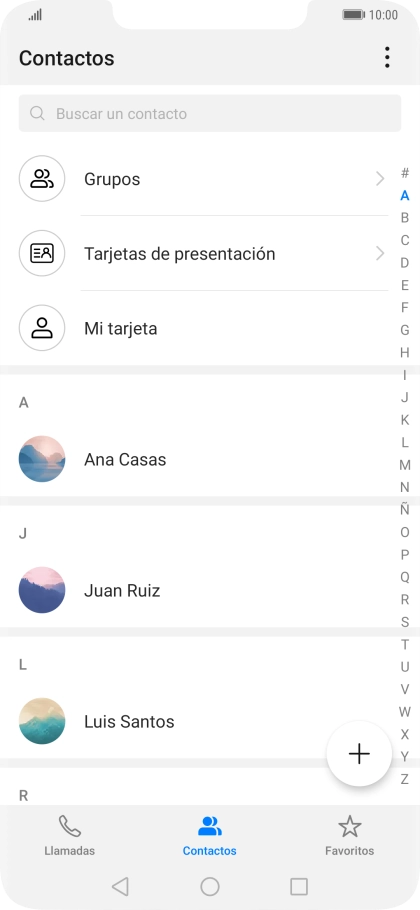 Pulsa el icono de menú.