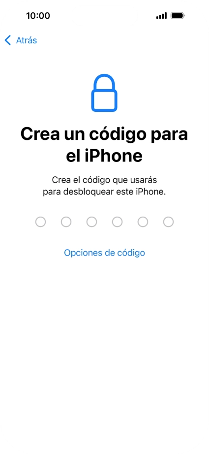 Pulsa Opciones de código.