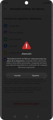 Pulsa Siguiente.