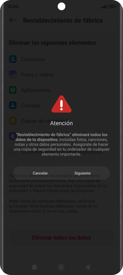 Pulsa Siguiente.