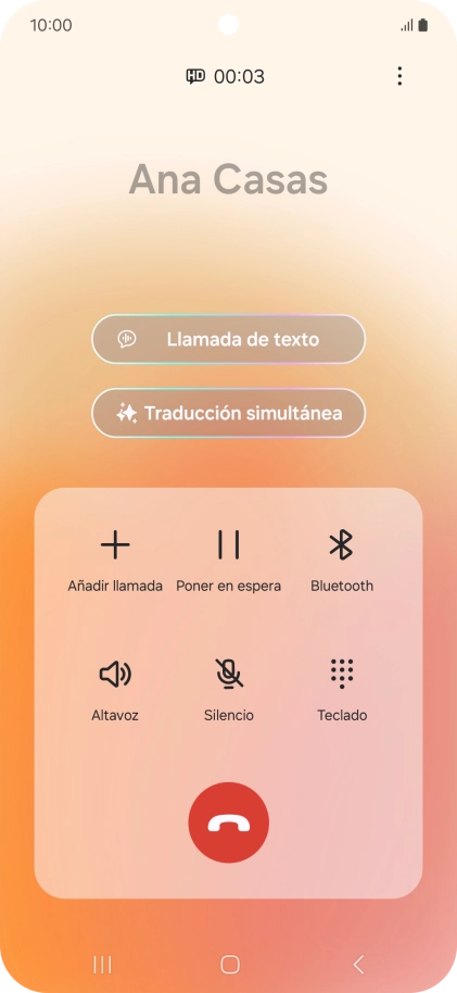 Pulsa Traducción simultánea.