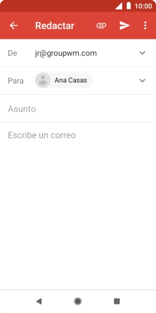 Pulsa Asunto e introduce el asunto deseado.