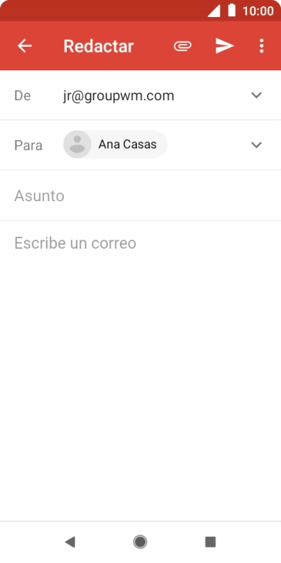 Pulsa Asunto e introduce el asunto deseado.