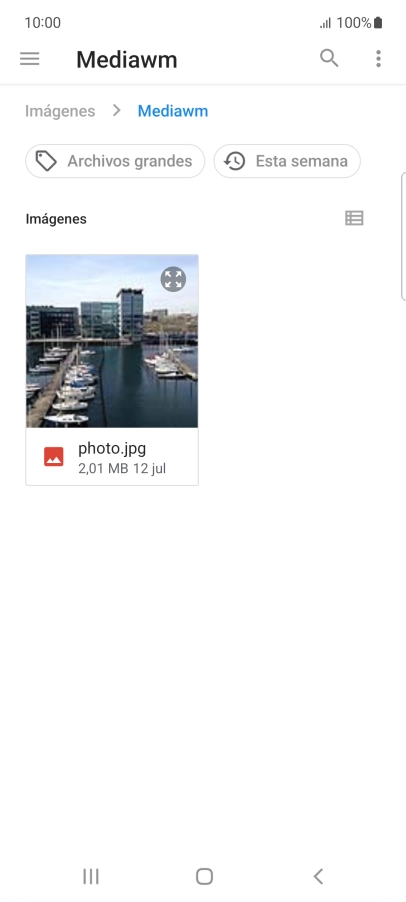 Pulsa el archivo deseado.