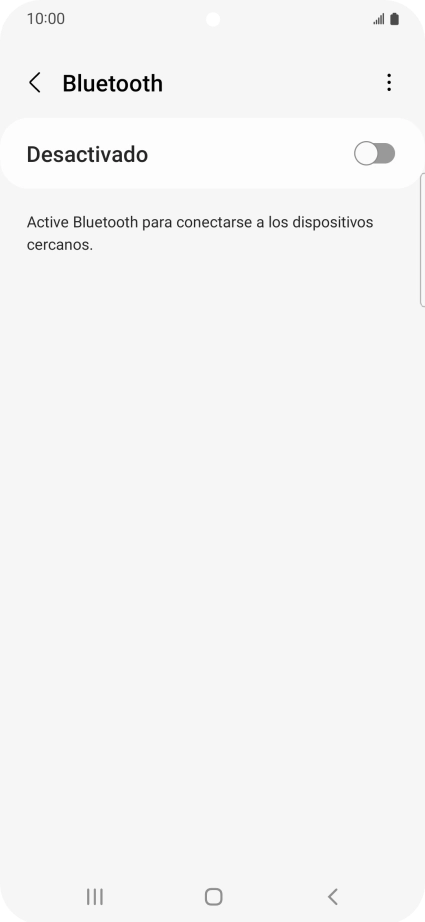 Pulsa el indicador para activar la función.