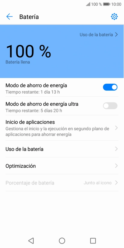 Pulsa la tecla de inicio para terminar y regresar a la pantalla de inicio.