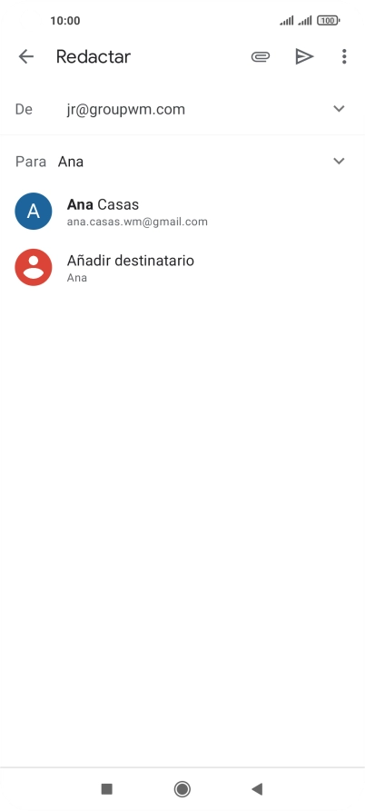 Pulsa el contacto deseado.