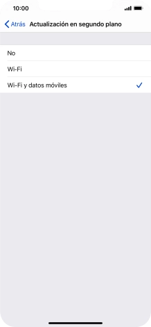 Para desactivar la actualización de apps en ejecución, pulsa No.