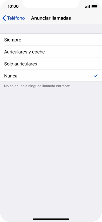 Pulsa Siempre para activar la función cuando el modo silencioso está desactivado.