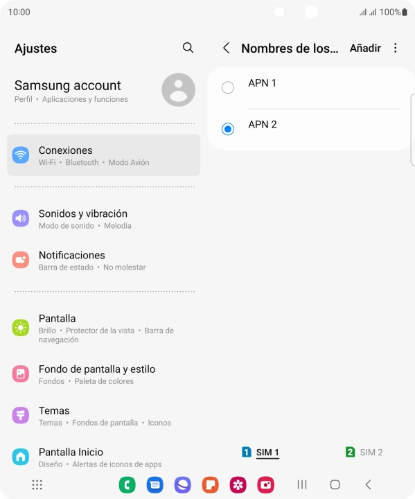 Pulsa la tecla de inicio para terminar y regresar a la pantalla de inicio.
