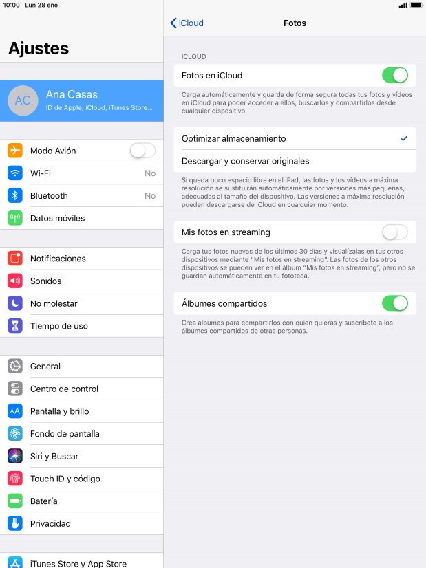 Pulsa el indicador junto a 