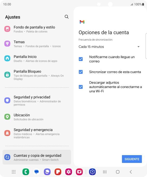 Pulsa la lista desplegable bajo 