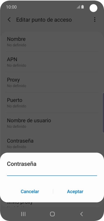 Introduce wap125 y pulsa Aceptar.