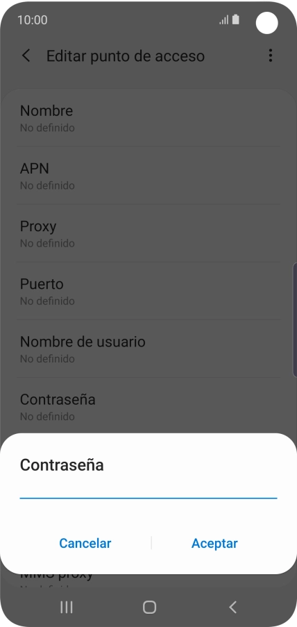 Introduce wap125 y pulsa Aceptar.