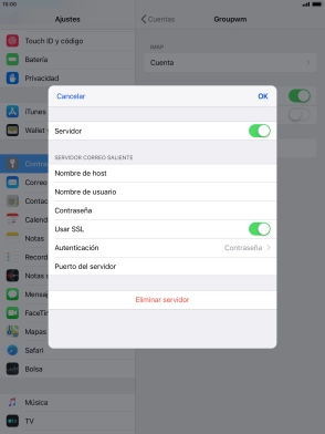 Pulsa el indicador junto a 