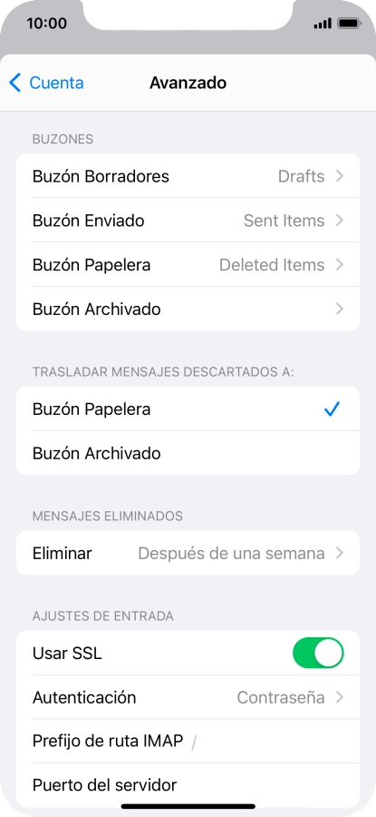 Pulsa el indicador junto a 