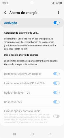 Pulsa la tecla de inicio para terminar y regresar a la pantalla de inicio.