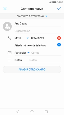 Pulsa el icono de aceptar.